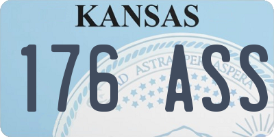 KS license plate 176ASS