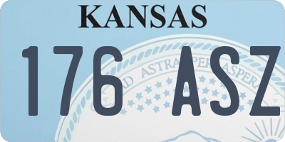 KS license plate 176ASZ