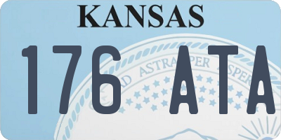 KS license plate 176ATA