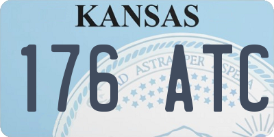 KS license plate 176ATC