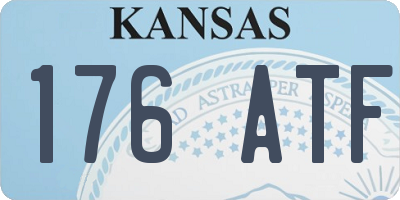 KS license plate 176ATF