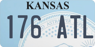 KS license plate 176ATL