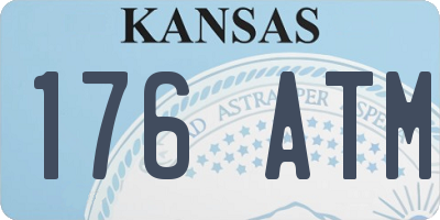 KS license plate 176ATM