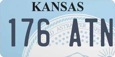 KS license plate 176ATN