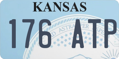 KS license plate 176ATP
