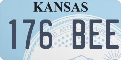 KS license plate 176BEE