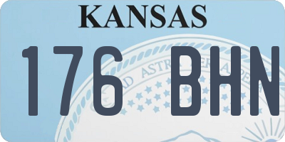 KS license plate 176BHN