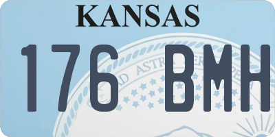 KS license plate 176BMH