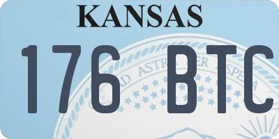 KS license plate 176BTC