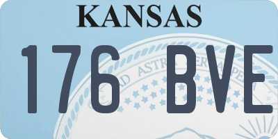 KS license plate 176BVE
