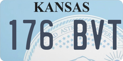 KS license plate 176BVT
