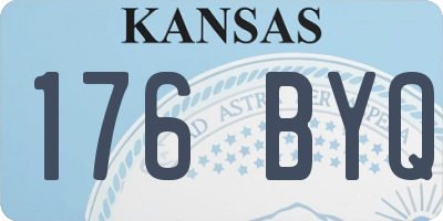 KS license plate 176BYQ