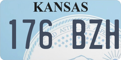 KS license plate 176BZH