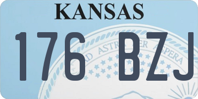 KS license plate 176BZJ