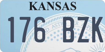 KS license plate 176BZK
