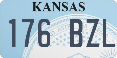 KS license plate 176BZL
