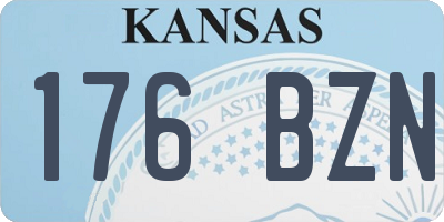 KS license plate 176BZN