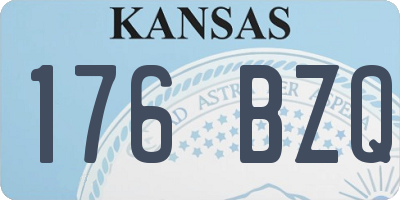 KS license plate 176BZQ