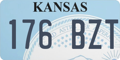 KS license plate 176BZT