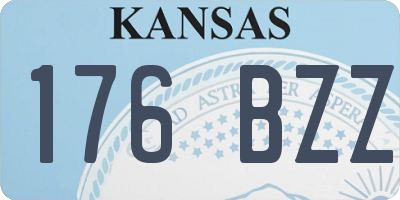 KS license plate 176BZZ