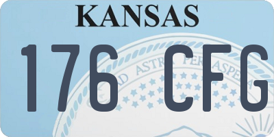 KS license plate 176CFG