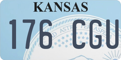 KS license plate 176CGU