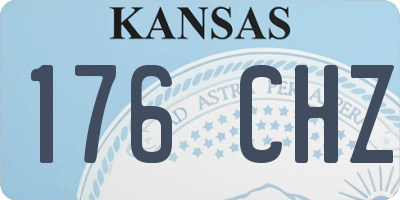 KS license plate 176CHZ