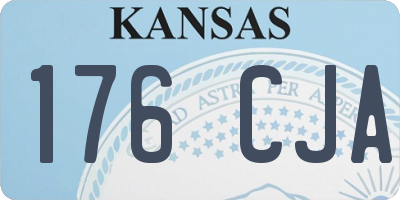 KS license plate 176CJA