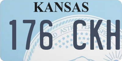 KS license plate 176CKH