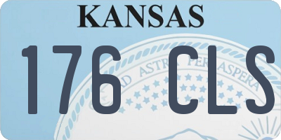 KS license plate 176CLS