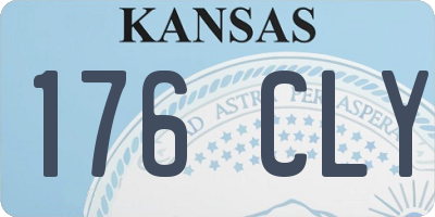 KS license plate 176CLY