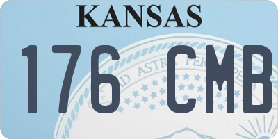 KS license plate 176CMB