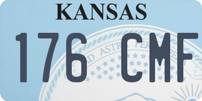 KS license plate 176CMF