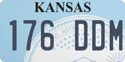 KS license plate 176DDM