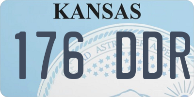 KS license plate 176DDR