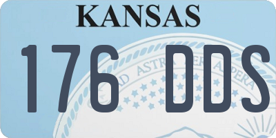 KS license plate 176DDS