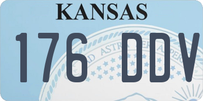 KS license plate 176DDV