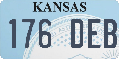 KS license plate 176DEB