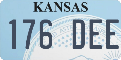 KS license plate 176DEE