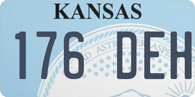 KS license plate 176DEH