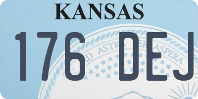KS license plate 176DEJ