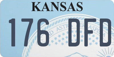 KS license plate 176DFD