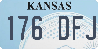 KS license plate 176DFJ