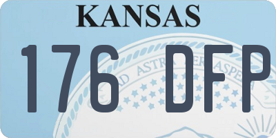 KS license plate 176DFP