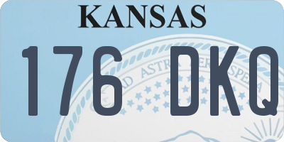 KS license plate 176DKQ