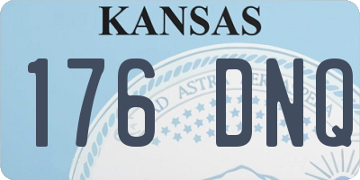 KS license plate 176DNQ