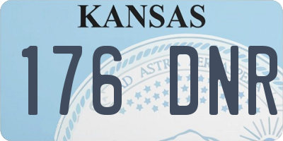 KS license plate 176DNR