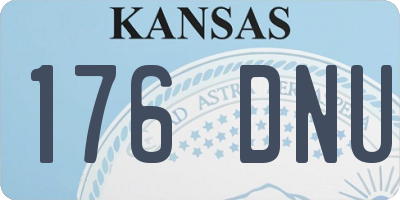 KS license plate 176DNU