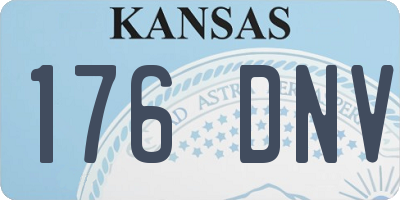 KS license plate 176DNV