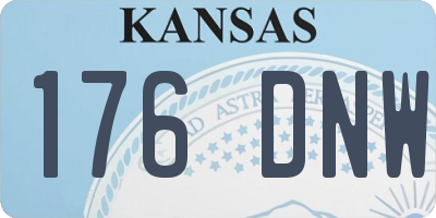 KS license plate 176DNW